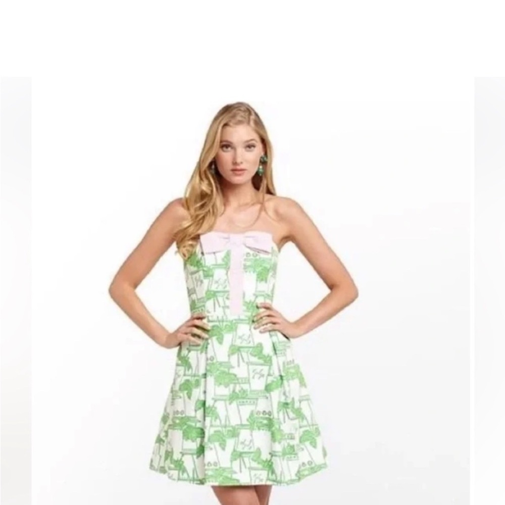 RARE Lilly Pulitzer Just Add Mint Mint Julep Dress Derby
